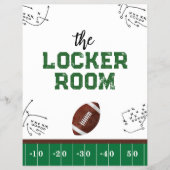 サッカーパーティーの一年目の看板 チラシ (正面)