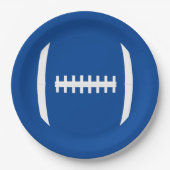 サッカーパーティーまたは宴会カスタムチームのカラースポーツ ペーパープレート (正面)