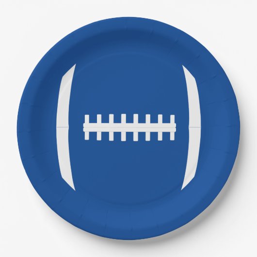 サッカーパーティーまたは宴会カスタムチームのカラースポーツ ペーパープレート (正面)