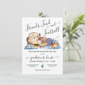 サッカーパーティーアットホームまたはテールゲートBBQビールシャワー 招待状 (スタンド正面)