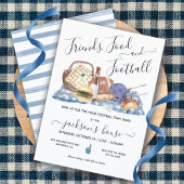 サッカーパーティーアットホームまたはテールゲートBBQビールシャワー 招待状