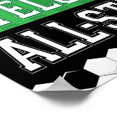 サッカーパーティーウェルカムオールスターサインプリント ポスター (角)