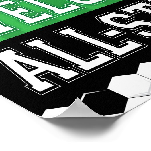 サッカーパーティーウェルカムオールスターサインプリント ポスター (角)