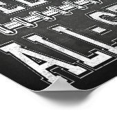 サッカーパーティーウェルカムオールスターズサインチョークプリント ポスター (角)