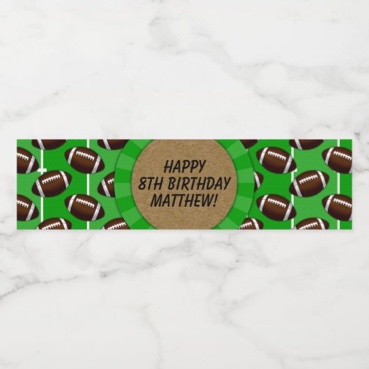 サッカーパーティーウォーターボトルラベル ペットボトルラベル (シングルラベル)