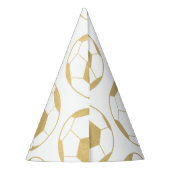 サッカーパーティーキッズ金ゴールド誕生日 パーティーハット (裏面)