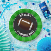 サッカーパーティーケーキディナープレート パーソナライズされた ペーパープレート (パーティー)