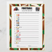 サッカーパーティーゲーム絵文字 レターヘッド (正面/裏面)