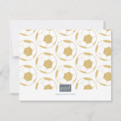 サッカーパーティーサンキュー金ゴールドノートカード サンキューカード (裏面)