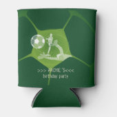 サッカーパーティースポーツゲーム日投球任意の年齢誕生日 缶クーラー (正面)