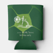 サッカーパーティースポーツゲーム日投球任意の年齢誕生日 缶クーラー (裏面)