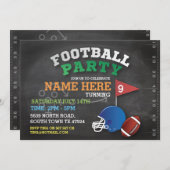 サッカーパーティースポーツ招待状誕生日招待状 招待状 (正面/裏面)