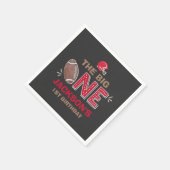 サッカーパーティーナプキンフットボール1st誕生日 スタンダードカクテルナプキン (角)