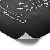 サッカーパーティープレイブックIVサインチョークプリント ポスター (角)