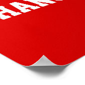 サッカーパーティーポスター、あなたの色、3文字ボックス ポスター (角)