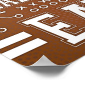 サッカーパーティーレディ食べセットサインプリント ポスター (角)