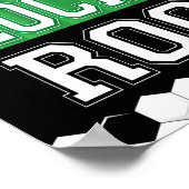 サッカーパーティーロッカールーム標識プリント ポスター (角)