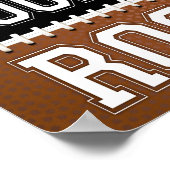 サッカーパーティーロッカールーム標識プリント ポスター (角)