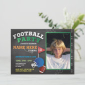 サッカーパーティー招待状フォト誕生日発掘 招待状 (スタンド正面)