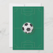 サッカーパーティー招待状誕生日ボーイズ招待状 招待状 (裏面)