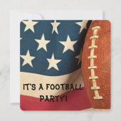 サッカーパーティー招待状 招待状 (正面)