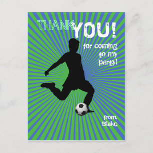 サッカーパーティー有難はがき ポストカード