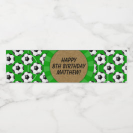 サッカーパーティー水瓶用ラベル ペットボトルラベル