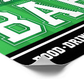 サッカーパーティー究極スナックバーサインプリント ポスター (角)