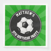 サッカーパーティー紙ディナーナプキンズ (正面)