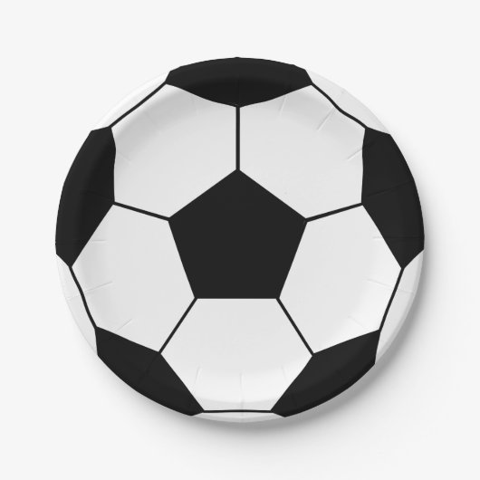 サッカーパーティー紙プレート ペーパープレート (正面)