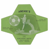 サッカーパーティー試合日ピッチ誕生日パーティー サッカーボール (フラット)