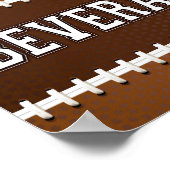 サッカーパーティー飲料サインプリント ポスター (角)