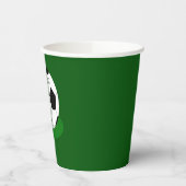 サッカーパーティー、サッカーのボール（名前と番号） 紙コップ (左)