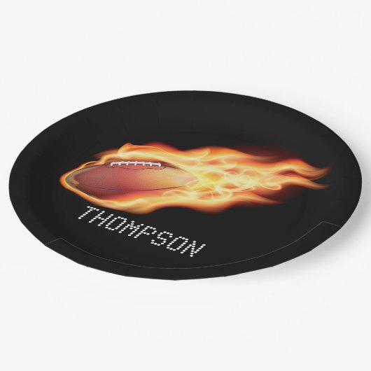 サッカーパーティー パーソナライズされた ペーパープレート (アングル)