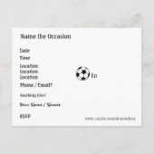 サッカーパーティー!by SRF インビテーションポストカード (裏面)