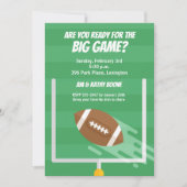 サッカービッグゲームウォッチパーティの招待状 (正面)