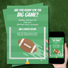 サッカービッグゲームウォッチパーティー 招待状