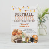 サッカービーズアダルトオス誕生日アダルトカボチャ 招待状 (スタンド正面)