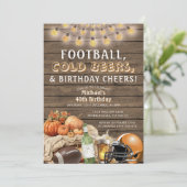 サッカービーズアダルトオス誕生日アダルトカボチャ 招待状 (スタンド正面)