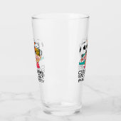 サッカービールピザサッカー時計パーティー タンブラーグラス (左)