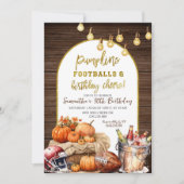 サッカービール大人の男性の誕生日パーティー 招待状 (正面)