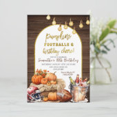 サッカービール大人の男性の誕生日パーティー 招待状 (スタンド正面)