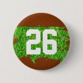 サッカーピグスキンターフプレーヤーナンバースポーツファン 缶バッジ (正面)