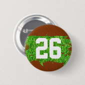 サッカーピグスキンターフプレーヤーナンバースポーツファン 缶バッジ (正面&裏面)