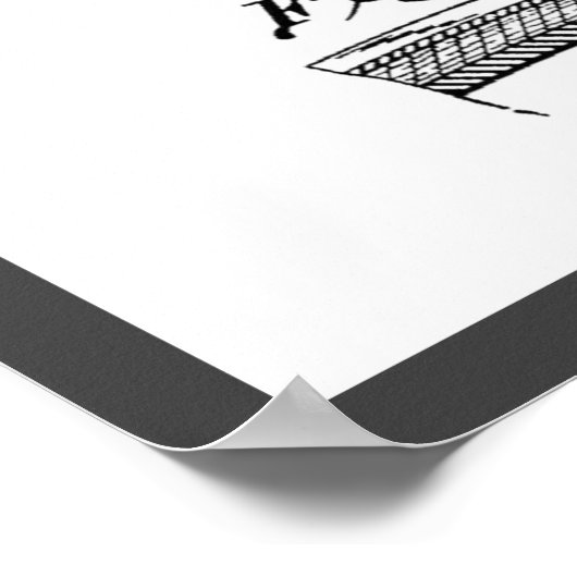 サッカーピグスキン1939青写真の特許ポスター ポスター (角)