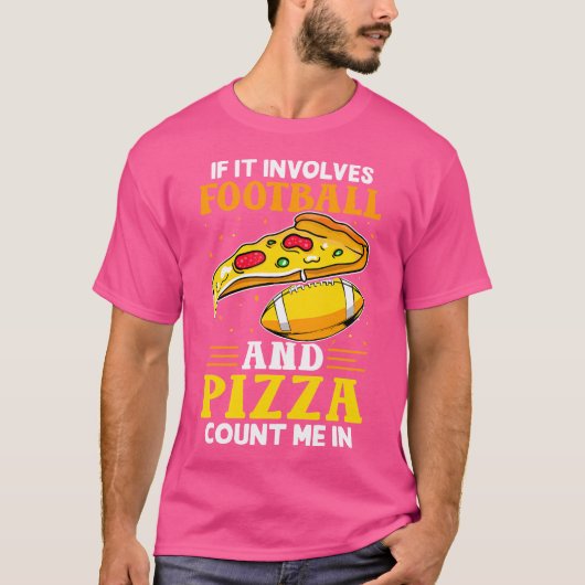 サッカーピザピザパーティー試合日曜日 Tシャツ (正面)