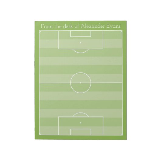 サッカーピッチ ノートパッド (回転)