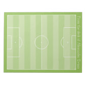 サッカーピッチ ノートパッド (正面)