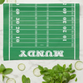 サッカーファミリー日曜日ゲームデイギフト キッチンタオル (折り畳み)