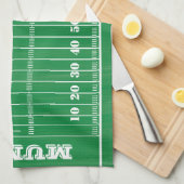 サッカーファミリー日曜日ゲームデイギフト キッチンタオル (四つ折り)